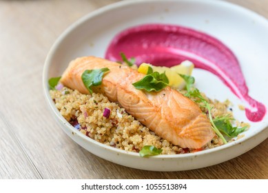 Salmon Quinoa,healthy Dish