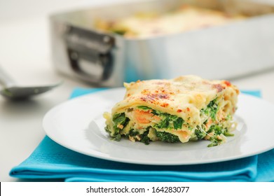 Salmon And Spinach Lasagna