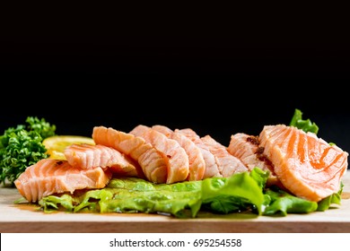 Salmon Tataki Japanese Food Salmon Fillet