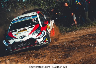 Salou, Catalunya/España; 10-25-2018: 
  Jari-Matti Latvala - Miikka Anttila (Toyota Yaris WRC) In Shakedown Of 54 RallyRACC Catalunya Costa Daurada