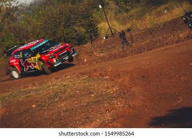 Salou, Catalunya/Spain; 10-24-2019: Lappi With Citroën C3 WRC On Shakedown Of RallyRACC Catalunya Costa Daurada