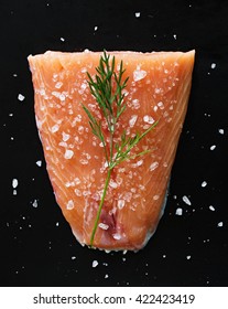 Salt Cured Wild Salmon. Gravad Lax.