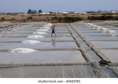 Salt Evaporation Pond In GuÃ©rande