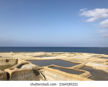 Salt Evaporation Pond On Gozo