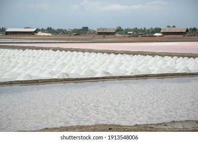 Salt Farm (Naklua), Pile Of Dry Row Sea Salt.