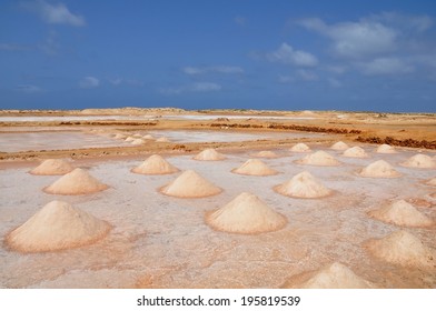 Salt Fields At Sal Island, Cape Verde