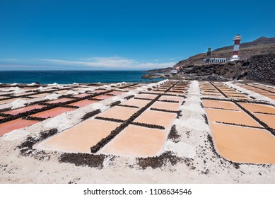 Salt flats in Fuencaliente, La Palma, Canary islands, Spain. - Shutterstock ID 1108634546