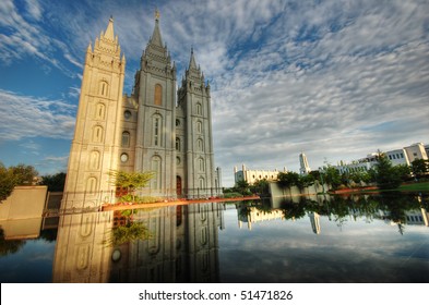 Salt Lake City LDS Temple Morning Glory