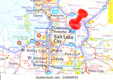 Salt Lake City And Map