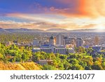 Salt Lake City skyline Utah in USA