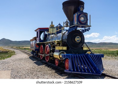 SALT LAKE CITY, UNITED STATES - Jan 06, 2022: An Old Train On The Railroad In The Golden Spike National Historical Park, Utah