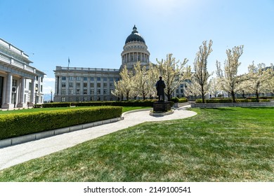 Salt Lake City, UT, USA - 04.20.2022
- State Capitol Building Of Utah In Salt Lake City On A Sunny Spring Day