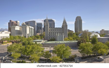 Salt Lake City Utah Downtown Architecture And Landmarks.