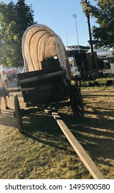 Salt Lake City, Utah, USA - July 24, 2019: The Pioneer Days Exhibit At The Utah State Fair Park During Cowboy Games And Rodeo