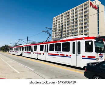 Salt Lake City, Utah, USA - July 30, 2019: Light Rail, Or Tramway,  Part Of The Public Transportation System In Salt Lake City