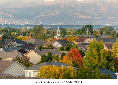 Salt Lake City, Utah, USA In Autumn Or Fall