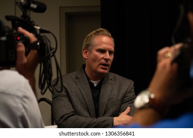 Salt Lake City, UT/USA - September 5, 2013: Dan Farr Speaks To Press At Salt Lake Comic Con