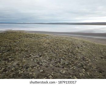 Salt Lake In Desert Lanscape