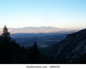 Salt Lake Valley From Wasatch Mountains