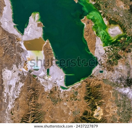 Salt Lake Water Woes. In October 2016, one of Americas largest lakes reached its lowest level on record. Elements of this image furnished by NASA.