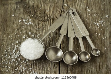 Salt In A Measuring Spoon