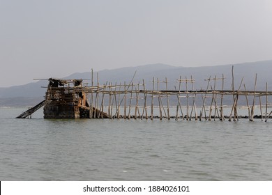 Salt Mining Africa Filtration Bridge Built On Salt Lake