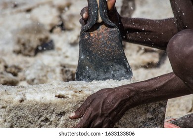 Salt Mining in the Danakil Depression, Ethiopia