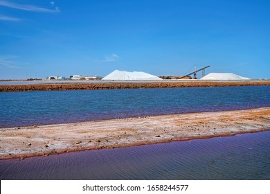 Salt Mining In Port Headland Western Australia Salt Is Being Extracted