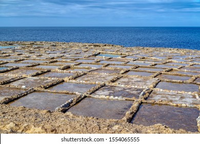 Salt Pans On Gozo, Marsalforn, Malta, Europe