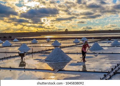 Salt Pans In Tainan, Taiwan