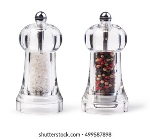 Salt And Pepper Grinders Isolated On White