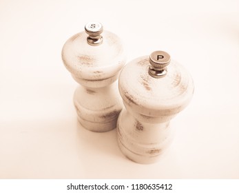 Salt And Pepper Shaker Isolated Cooking Utensils