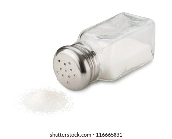 Salt Spill Isolated with clipping path on a white background