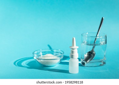 Salt And Water For Nasal Wash Solution, Nasal Spray. Treatment Of Viral And Colds.