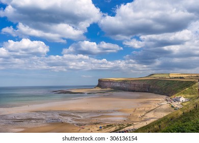 Saltburn by the sea beach in north Yorkshire - Shutterstock ID 306136154