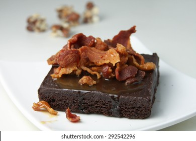 Salted Caramel Bacon Brownie