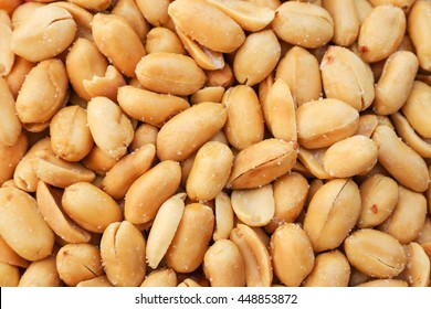 Salted Peanuts Closeup