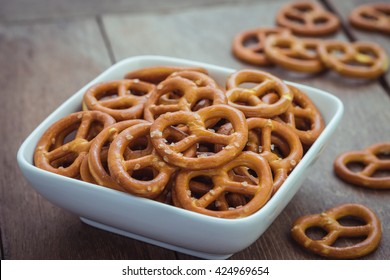 Salted Pretzel In Bowl