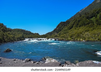 The Saltos Del Río Petrohué Are Waterfalls Located A Short Distance Downstream From Lake Todos Los Santos. They Are Located Within The Vicente Pérez Rosales National Park Near The Route To Petrohué.