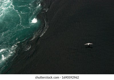 Saltstraumen Ocean Current In Norway Close Up