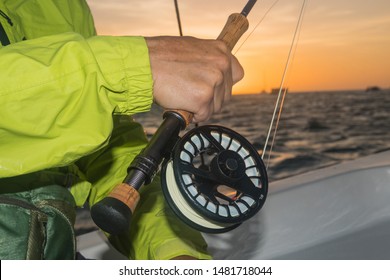 Saltwater Fly Fishing Rod In Mangrove -Caribbean Sea-  Los Roques Venezuela