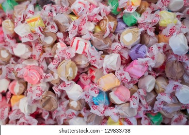 Saltwater Taffy Candy Background