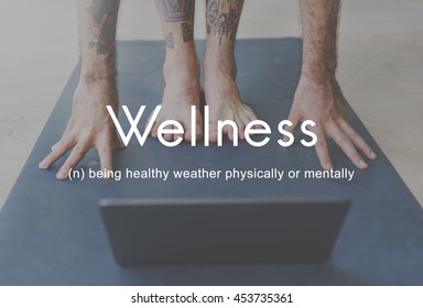 Salubrious Wellness Healthy Fitness Strong Powerful Concept