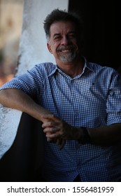 SALVADOR, BAHIA / BRAZIL - October 11, 2017: Fernando Guerreiro, Theatrical Director, Is Seen At The Gregório De Matos Theater In Salvador (BA). (SHUTTERSTOCK / Joa Souza). 