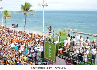 SALVADOR - FEB 17: Ivete Sangalo In Carnival Of Bahia, On February 17, 2007 In Salvador, Bahia - Brazil