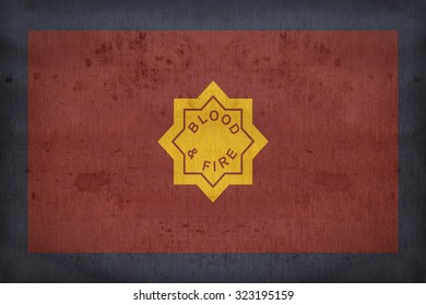 The Salvation Army Flag Pattern On Fabric Texture,retro Vintage Style