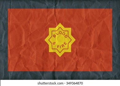 The Salvation Army Flag Pattern On Paper Texture,retro Vintage Style