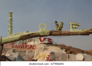 Salvation Mountain In Slab City, CA