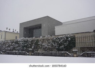 Salzburg, Austria - February 2018: Mozarteum University In Winter