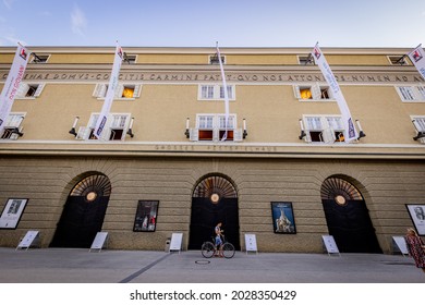 The Salzburg Festival - Big Festival House In The Old Town - SALZBURG, AUSTRIA - AUGUST 3, 2021